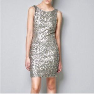 Zara sequin cocktail dress